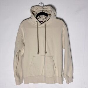 Items Urban Research Cream Beige Cotton Pullover Hoodie S